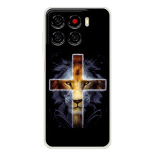 Чехлы для Блейд А56 (Крест Иисуса) (Иисус Лев)