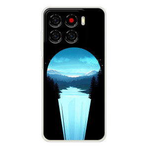 Літній Чохол на ZTE Blade A56 – Синій Водоспад