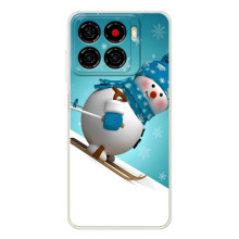 Чохол з зимовим принтом для Блейд А56