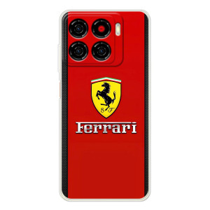 Силиконовый бампер с картинкой машины на ZTE Blade A56 – Ferrari Logo