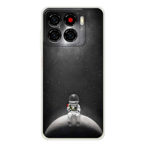 Силиконовый Чехол с принтом "Космонавты" на ZTE Blade A56 – Космонавт романтик