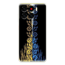 Силиконовый Чехол на ZTE Blade A56 – Патриотическая вышиванка