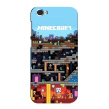 Чехол Майнкрафт на ZTE Blade A6 Lite (AlphaPrint) Minecraft – фон Minecraft