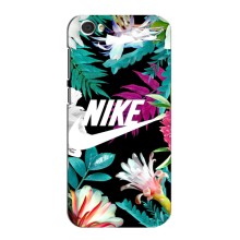 Силиконовый Чехол на ZTE Blade A6 Lite с картинкой Nike (Цветочный Nike)