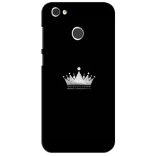 Чехол (Корона на чёрном фоне) для ЗТЕ Блейд А6 – Белая корона