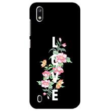 Чехлы для любимой на ЗТЕ Блейд А7 2019 (VPrint) (Цветы LOVE)