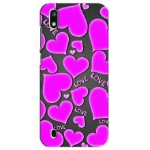 Чехлы для любимой на ЗТЕ Блейд А7 2019 (VPrint) (Pink hearts)