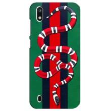 Чехлы ГУЧЧИ для ЗТЕ Блейд А7 2019 (AlphaPrint) (Gucci змия)