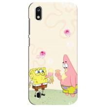 Чехол Губка Боб для ЗТЕ Блейд А7 2019 – Патрик и Боб