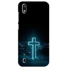 Чехол для ZTE Blade A7 (2019) (AlphaPrint) - (Христианские) (Крест и город)