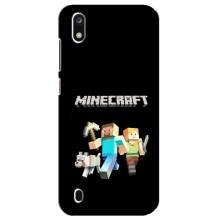 Чехол Майнкрафт на ZTE Blade A7 (2019) (AlphaPrint) Minecraft (герои Minecraft)
