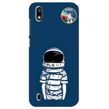 Чехол NASA для ZTE Blade A7 (2019) (AlphaPrint) (Мальчик в шлеме)