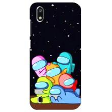 Чехол Амонг Ас для ZTE Blade A7 (2019) (AlphaPrint) (Скины в космосе)