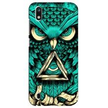 Чехол с птицами на ZTE Blade A7 (2019) (VPrint) (Сова с глазом)