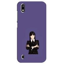 Чехлы Венсдей на ZTE Blade A7 (2019) Уэнсдей (AlphaPrint) (Уэнздей в черном)