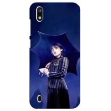 Чехлы Венсдей на ZTE Blade A7 (2019) Уэнсдей (AlphaPrint) (Уэнздей с зонтом)