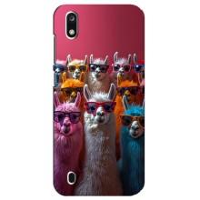 Чехол с принтом стильные животные для ЗТЕ Блейд А7 2019 – Ламы в очках
