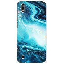 Мраморный чехол на ZTE Blade A7 (2019) (VPrint) (Голубой мрамор)