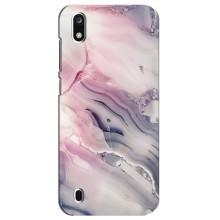 Мраморный чехол на ZTE Blade A7 (2019) (VPrint) (Пурпурный Мрамор)