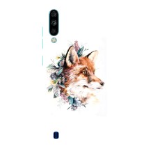 Чехлы с картинкой Лисички для ZTE Blade A7 (2020) (VPrint) (Лисичка в цветочках)