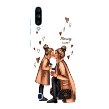 Чехол с печатью для ZTE Blade A7 (2020) - (Мама с ребенком) (AlphaPrint) (Дочка и мама)
