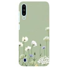 Чохол з квітковим принтом на ZTE Blade A7 (2020) (Квіти на зеленому)