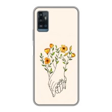 Чехлы для любимой на ЗТЕ Блейд А71 (VPrint) (Руки любви)