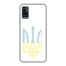 Чохли для ZTE Blade A71 Укр. Символіка (AlphaPrint) (Герб з букв)