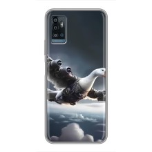 Чехол с мемом Тралалело тралала на ZTE Blade A71 (Бомбардини гусини)