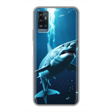 Чехол с картинкой «Хищники» для ZTE Blade A71 – Акула
