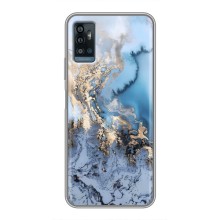 Мраморный чехол на ZTE Blade A71 (VPrint) (Нежный мрамор)