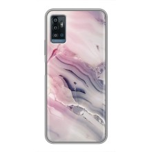 Мраморный чехол на ZTE Blade A71 (VPrint) (Пурпурный Мрамор)
