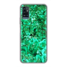 Мраморный чехол на ZTE Blade A71 (VPrint) (Салатный Мрамор)