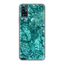 Мраморный чехол на ZTE Blade A71 (VPrint) (Зеленый мрамор)