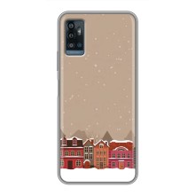 Новогодние, Праздничные Чехлы для ZTE Blade A71 - 2024 год (Зимний город)