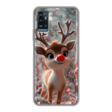 Яскравий чохол для ZTE Blade A71 з Зимові Оленята