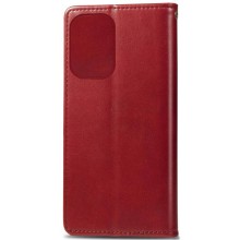 Шкіряний чохол-книжка GETMAN Gallant (PU) для ZTE Blade A72 – Червоний