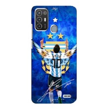 Чехлы для ZTE Blade A72 (Leo чемпион) (AlphaPrint) (Месси сборная)