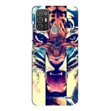 Чехлы с изображением разных животных для ZTE Blade A72 (Яркий Тигр)