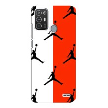 Чехлы для ZTE Blade A72 - с картинкой JORDAN (AlphaPrint) (Лого Джордан)