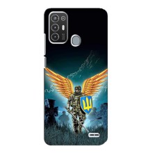 Чехлы с картинкой ЗСУ для ZTE Blade A72 (AlphaPrint) (Солдат ЗСУ)