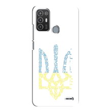 Чехлы для ZTE Blade A72  Укр. Символика (AlphaPrint) (Герб из букв)