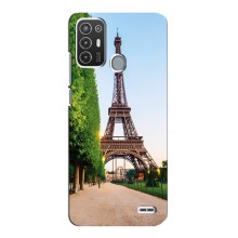 Чехол Эйфелева Башня для ZTE Blade A72 - (AlphaPrint) (Дорога в Париж)