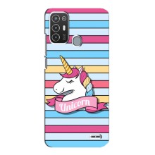 Чехол для ЗТЕ Блейд А72 - (Единорожки - Новинки) (AlphaPrint) (Unicorn)