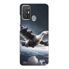 Чохол з мемом Тралалело тралала на ZTE Blade A72 (Бомбардіні гусіні)