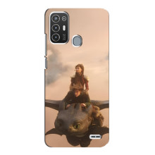 Чехол как приручить дракона на ZTE Blade A72 (Фильм дракон)