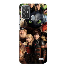 Чехол как приручить дракона на ZTE Blade A72 (Персонажи дракона)