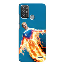 Чохол з принтом Фантастична четвірка для ZTE Blade A72 – Людина-факел