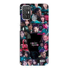 Чохол Гра в кальмара для ZTE Blade A72 – Колаж гра кальмара