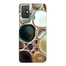 Мраморный чехол на ZTE Blade A72 (VPrint) (Радужный Мрамор)